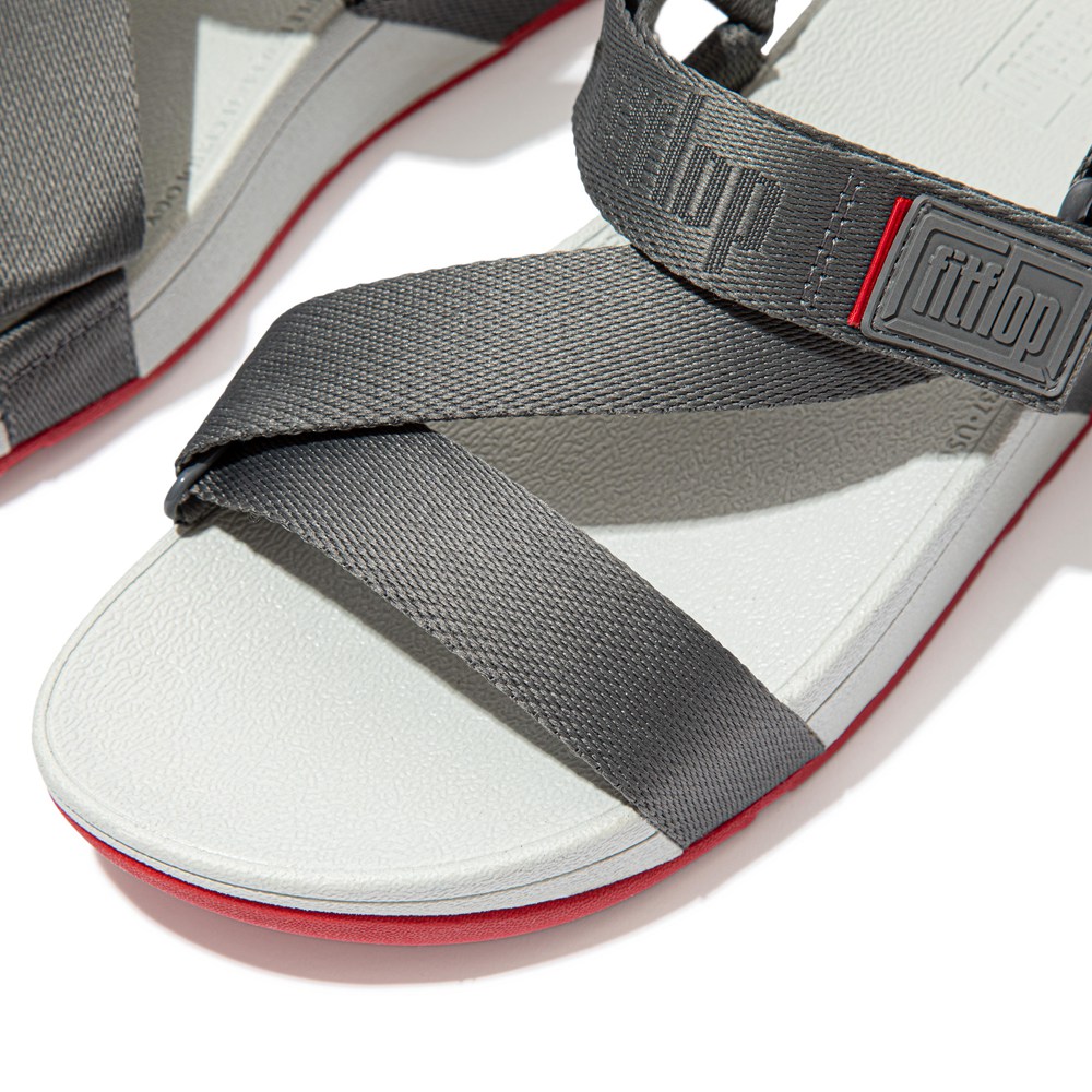 Fitflop Womens Sandals Grey - Surfa Woven Logo Z-strap - QR9045371